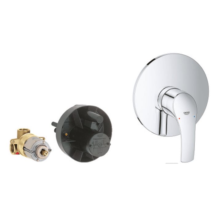 אינטרפוץ קומפלט גרואה 3 דרך | 33556002 של גרואה GROHE - ניקל מבריק