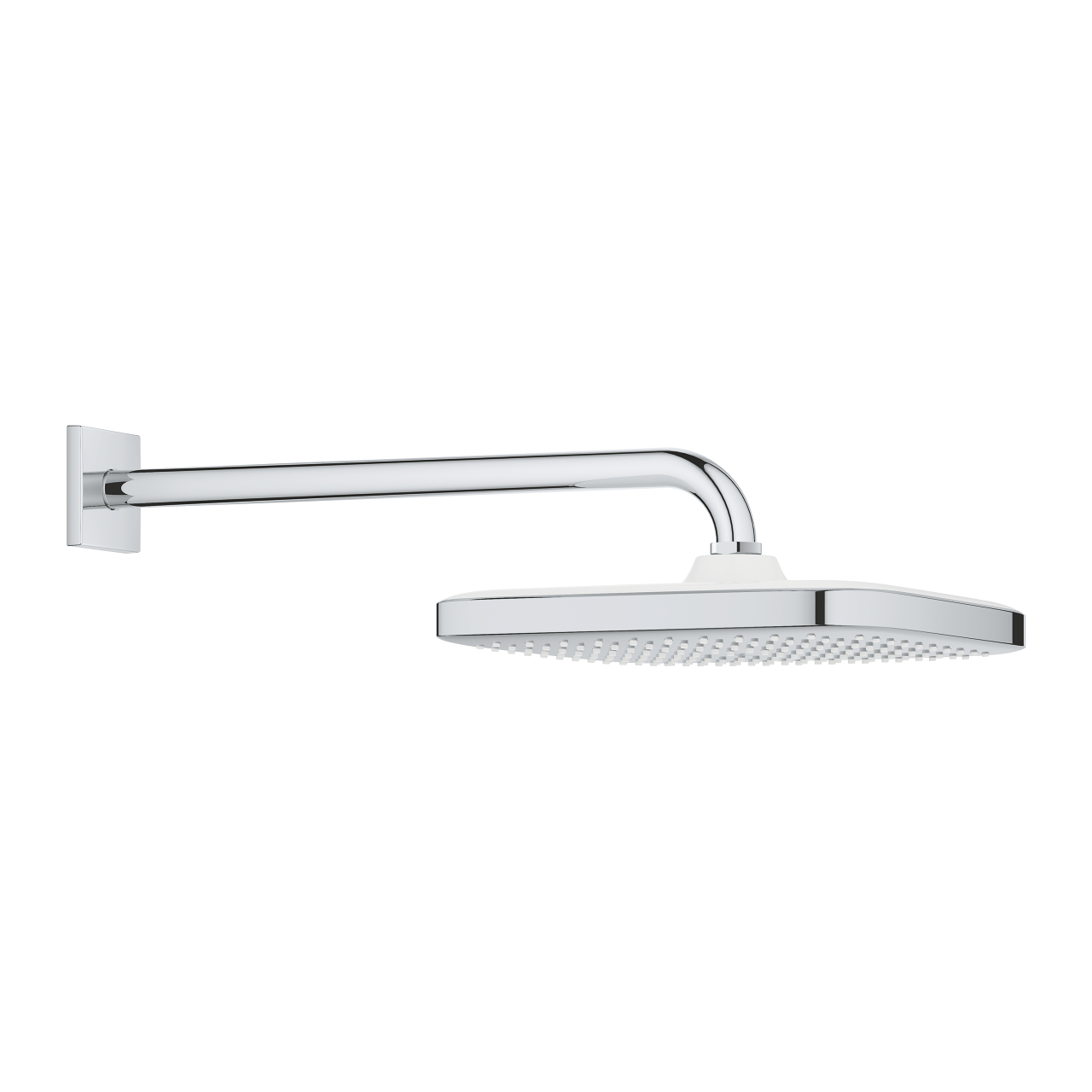ראש מקלחת מרובע 25 ס"מ + זרוע 38 ס"מ גרואה | 26687000 | GROHE